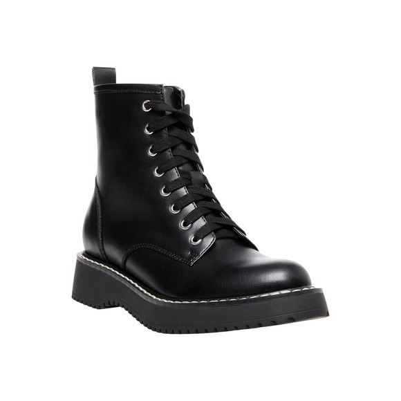 Madden Girl Shoes - NEW Madden Girl Kurrt Women's Black Combat Moto Boots - Size 7